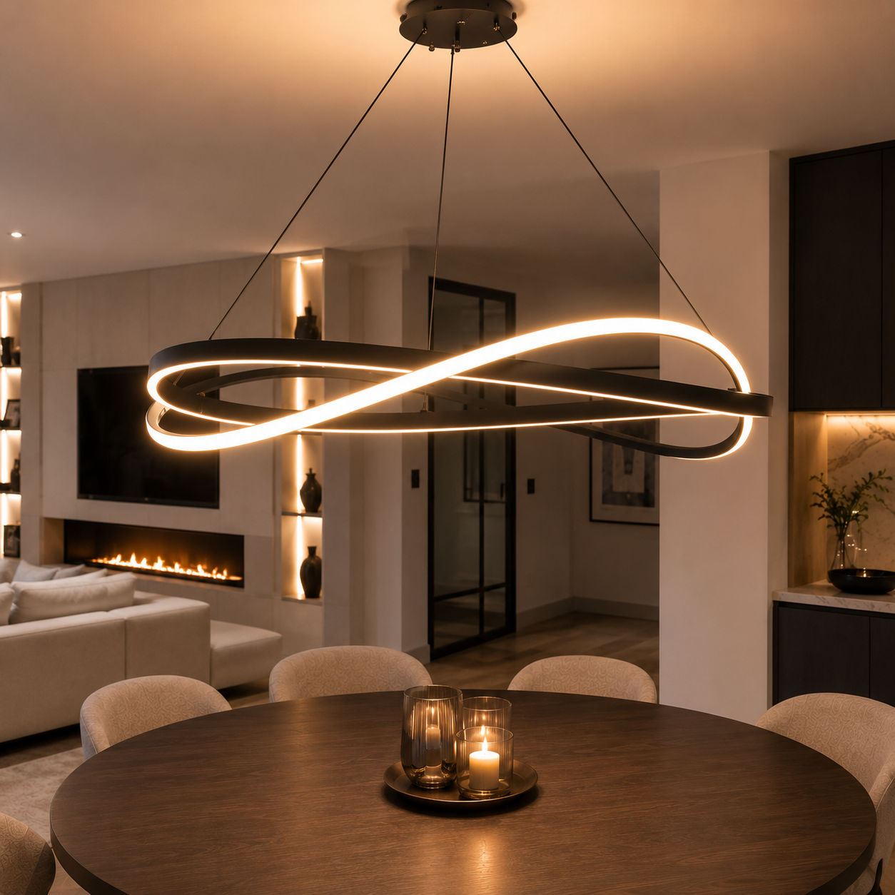 Cluster hanglamp - Moderne LED-bar kroonluchter