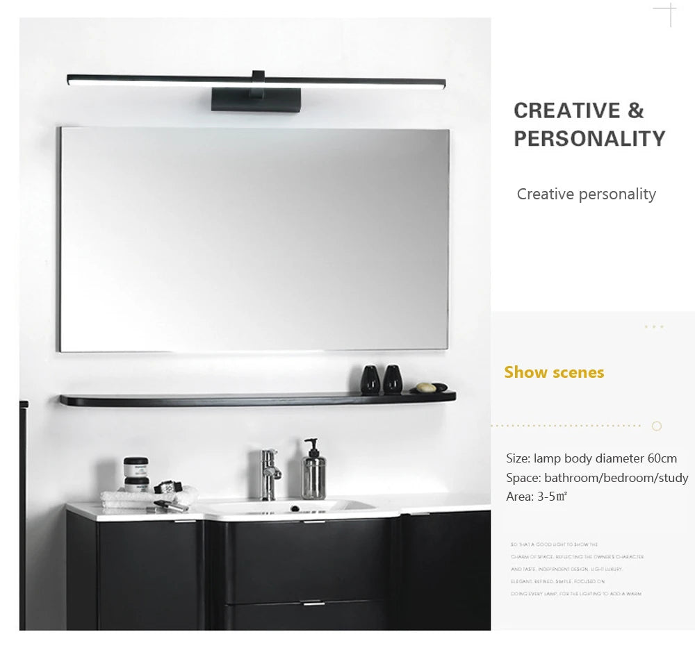 Moderne LED-wandlamp Badkamer make-up licht Lijnlamp voor Badspiegel