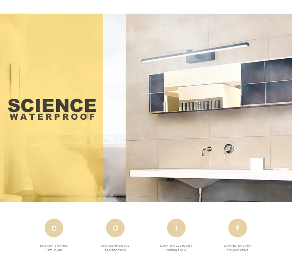 Moderne LED-wandlamp Badkamer make-up licht Lijnlamp voor Badspiegel