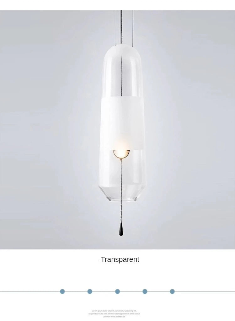 Aurora Glow - Scandinavische hanglamp met amberkleurig glas