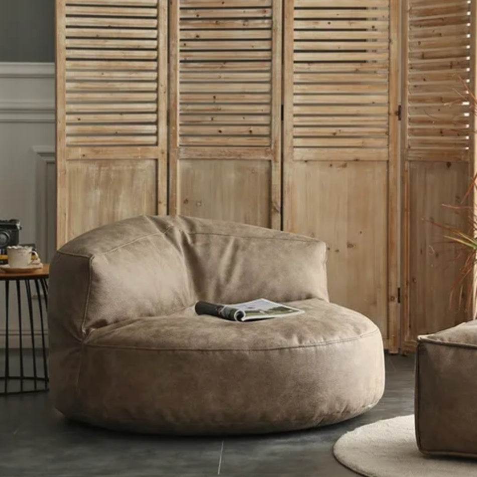 Wagrex - Zitzak Modern Rond Retro-Leer