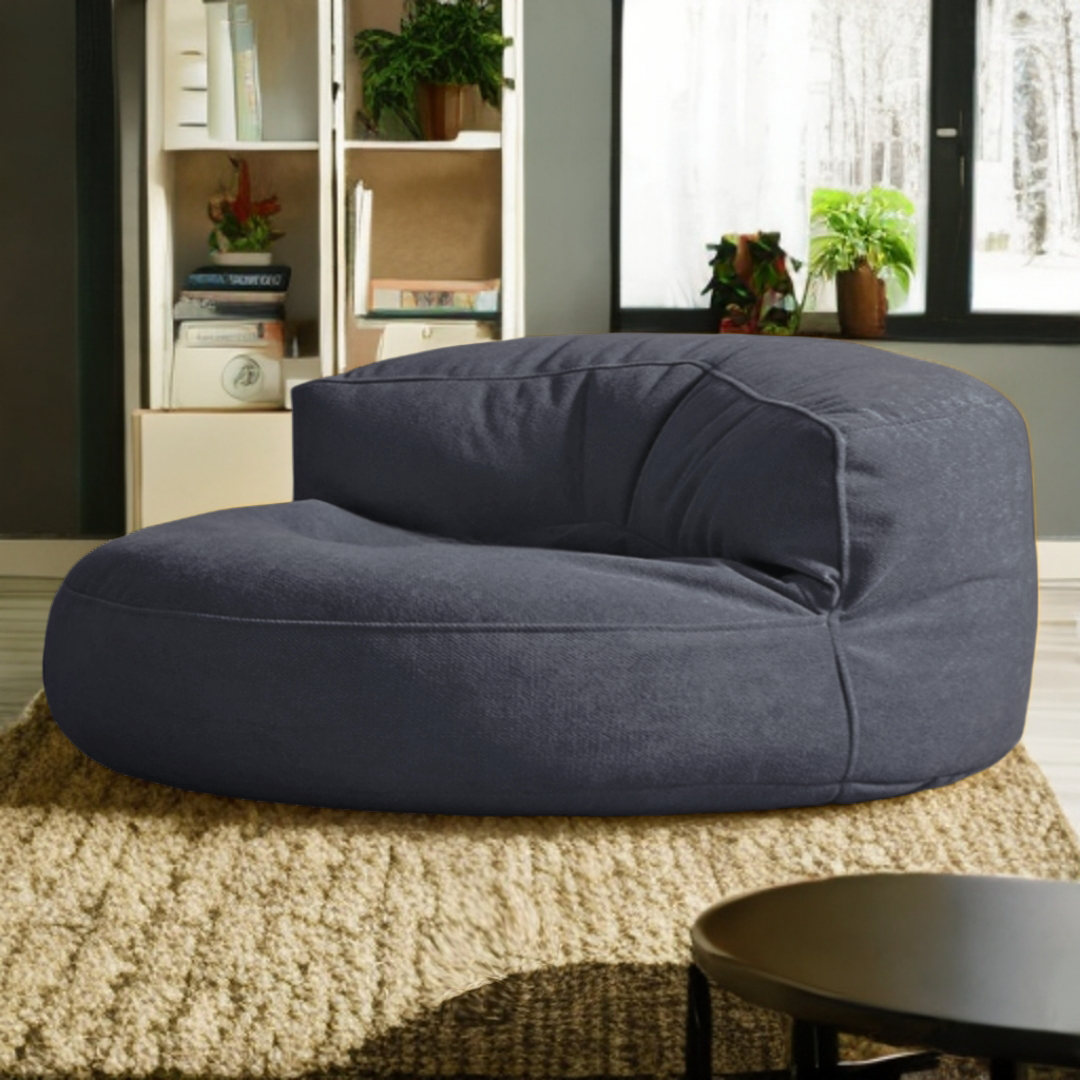 Zitzak Loveseat Rond Dik Chenille
