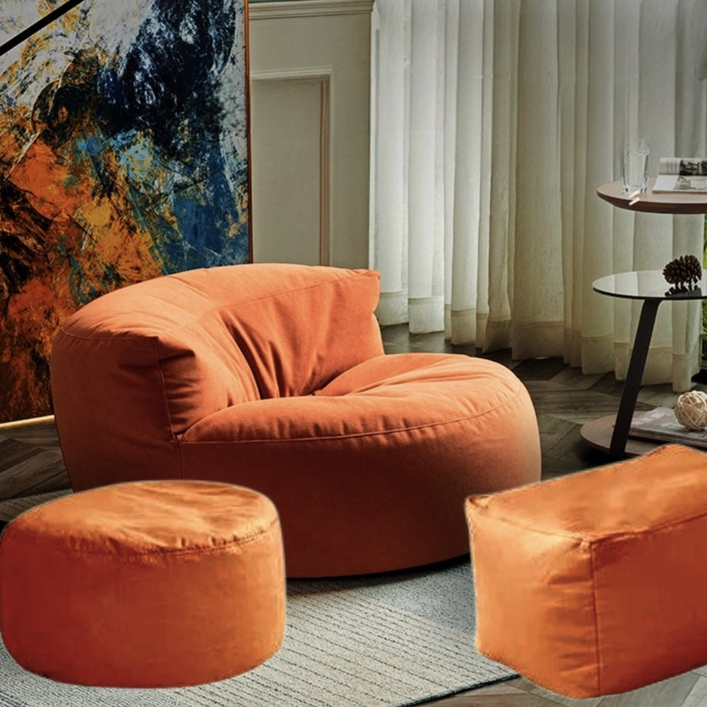 Wagrex - Zitzak Loveseat Zacht Fluwelen Stof