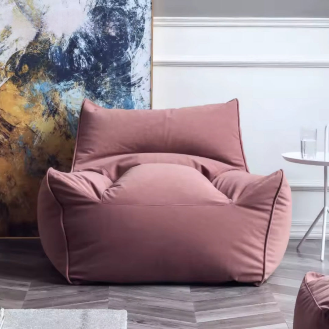 Zitzak zachte fluwelen stoelzitting