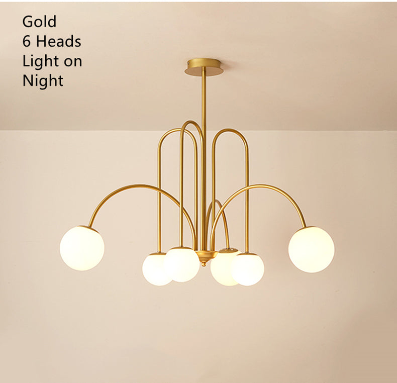 LED Hanglamp Diva - Glazen Bol Kroonluchter