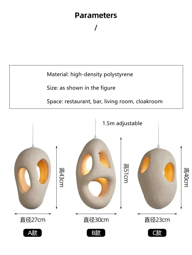 Wabi-Sabi Hars Hanglamp - Moderne Sculpturale Hanglamp