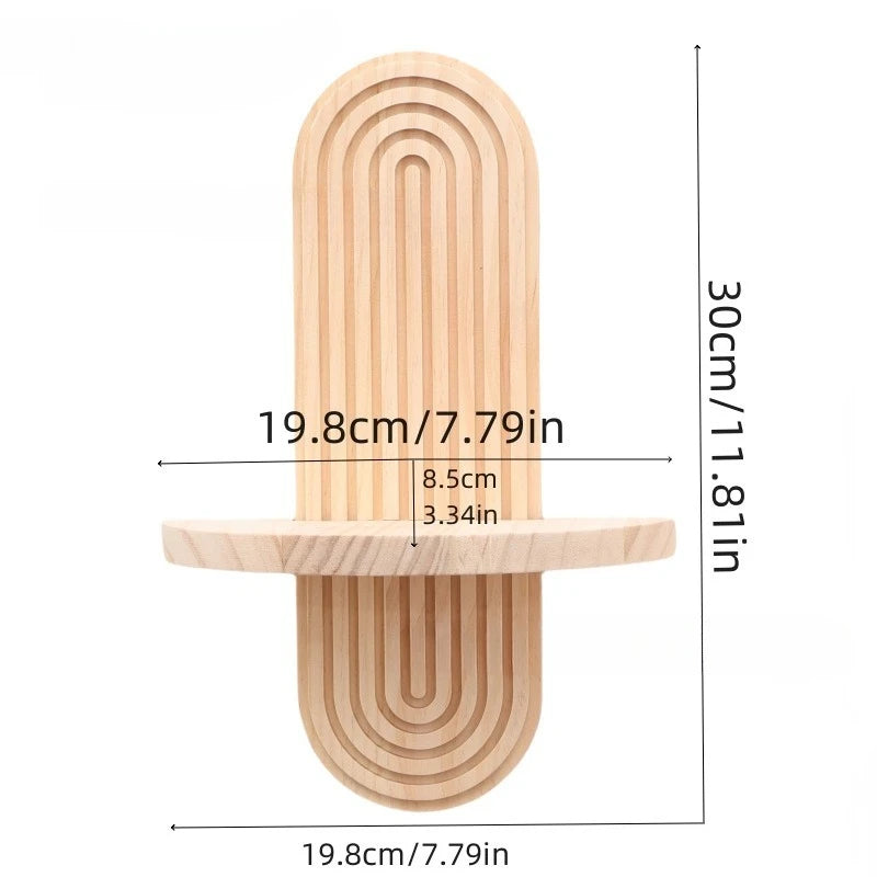 Bohemien houten wandplank