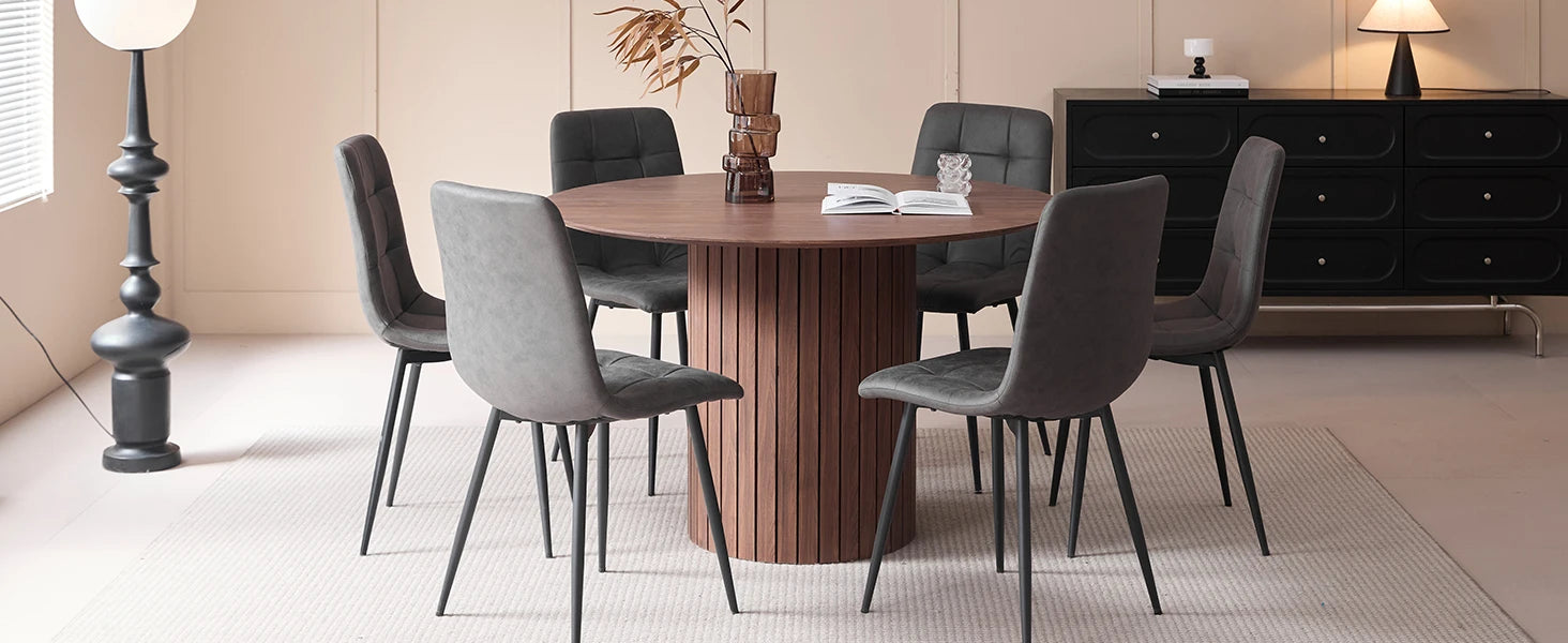 Ronde eettafel 120cm - Moderne boerderijstijl voor 4-6 personen