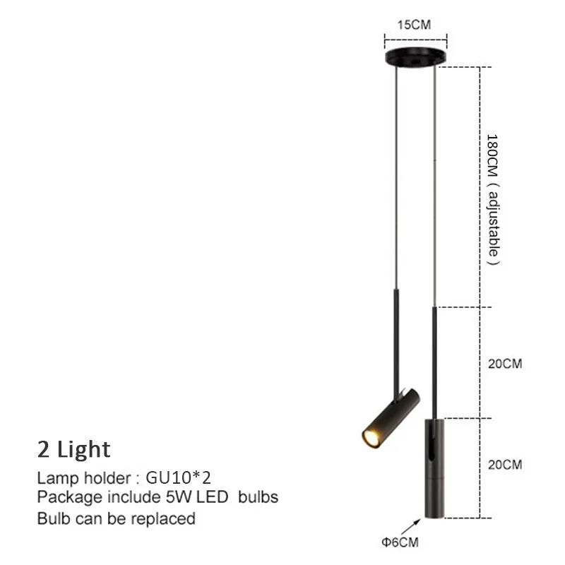 Verstelbare hanglamp - Moderne minimalistische LED-hanglamp