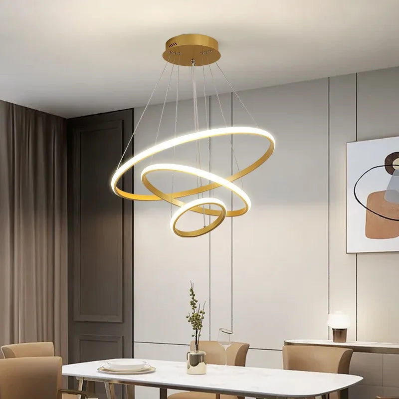 3 ringen moderne led plafond kroonluchter