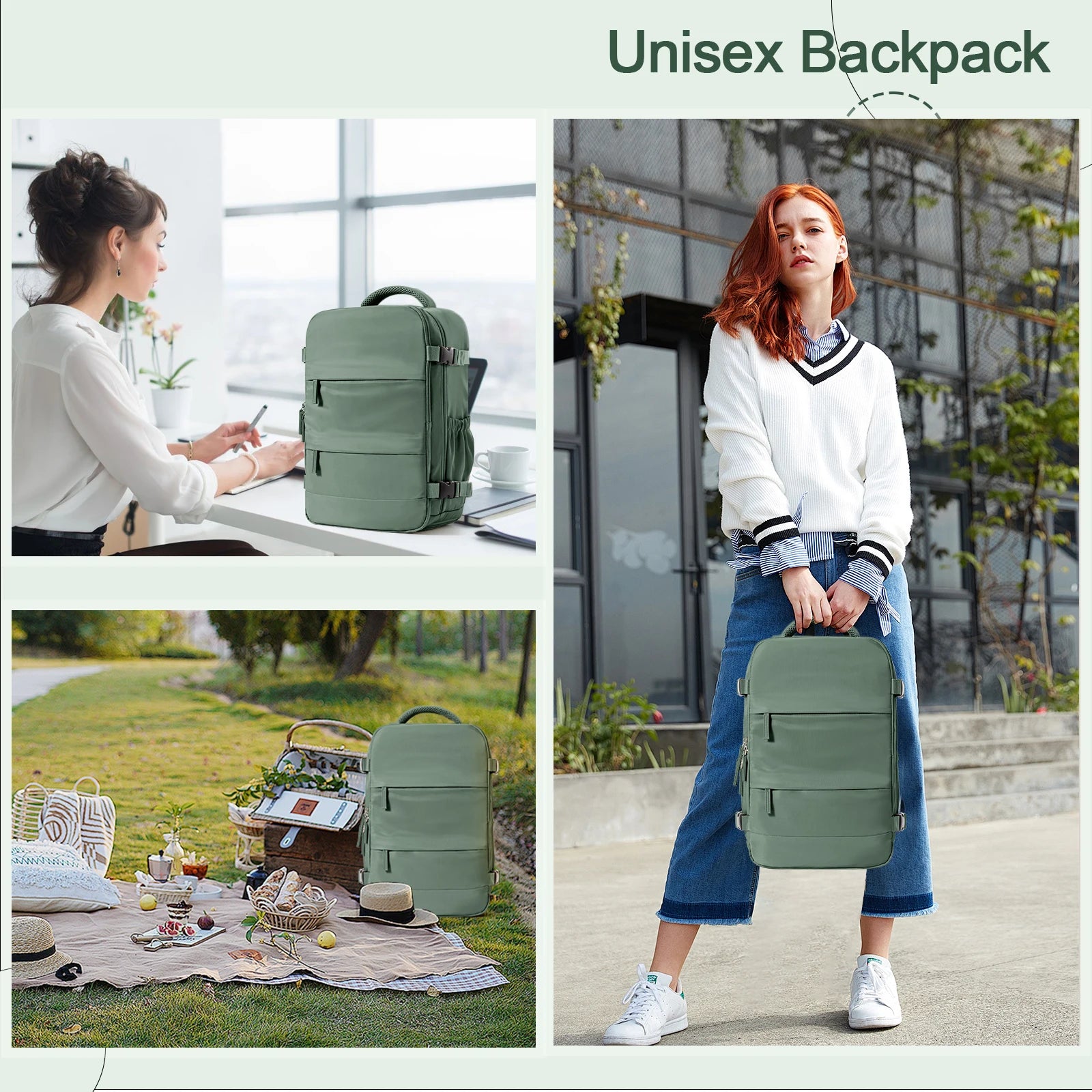 Kabinenrucksack 40x20x25 - Reiserucksack für Damen und Herren