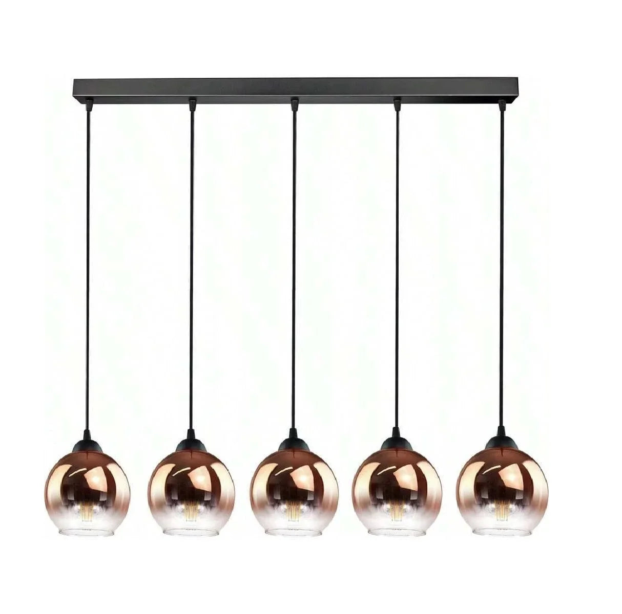 Moderne glazen hangkroonluchter - multifunctionele armatuur voor de eetkamer