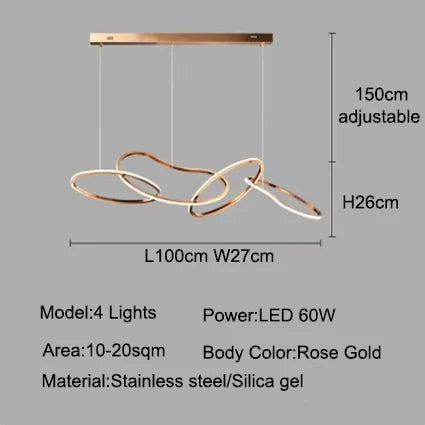 Aurelios Hanglamp – Dimbare LED – 3 t/m 6 Spots