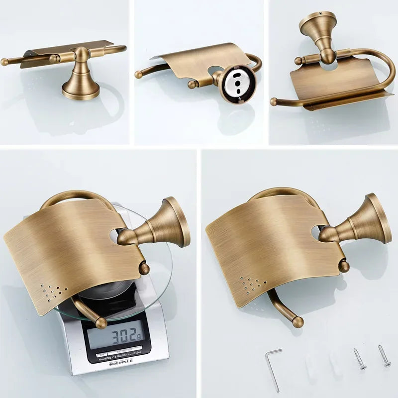 Moderne badkameraccessoireset van messing - elegant en duurzaam