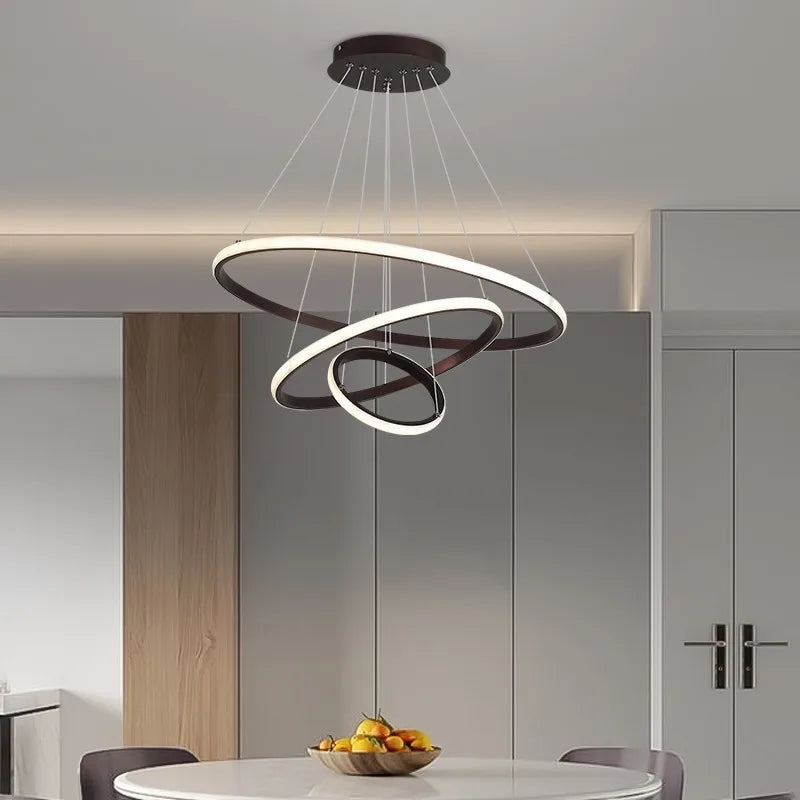 3 ringen moderne led plafond kroonluchter