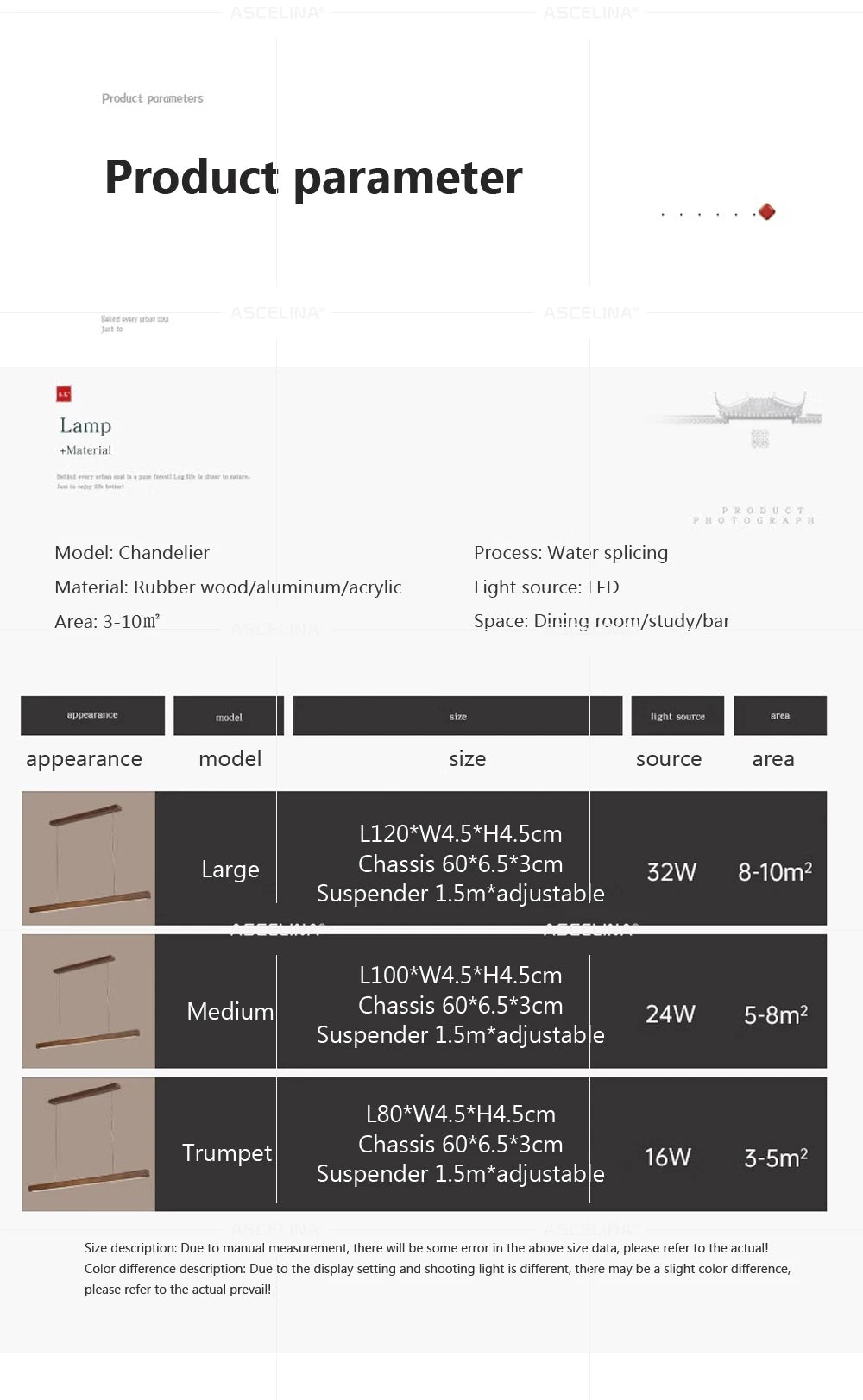 LED hanglamp - lange houten strip - keukeneilandverlichting