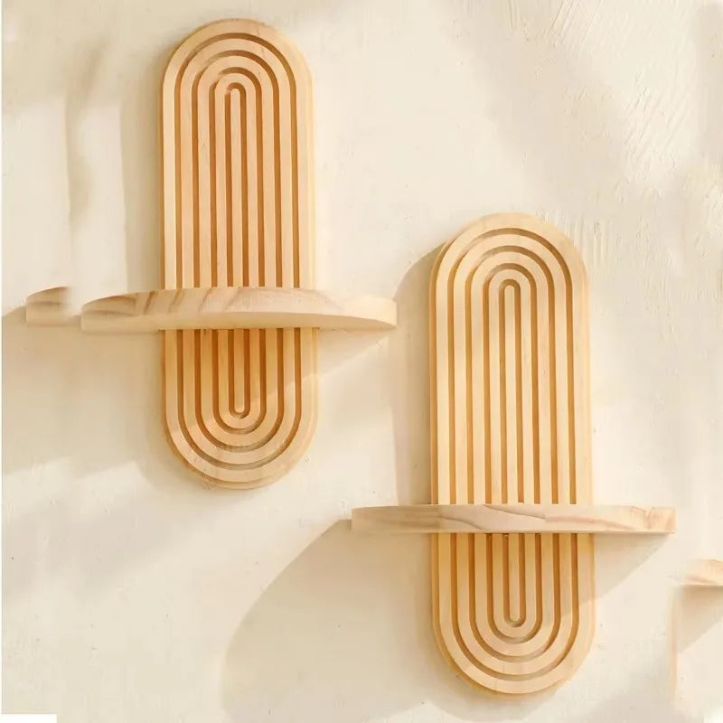 Bohemien houten wandplank