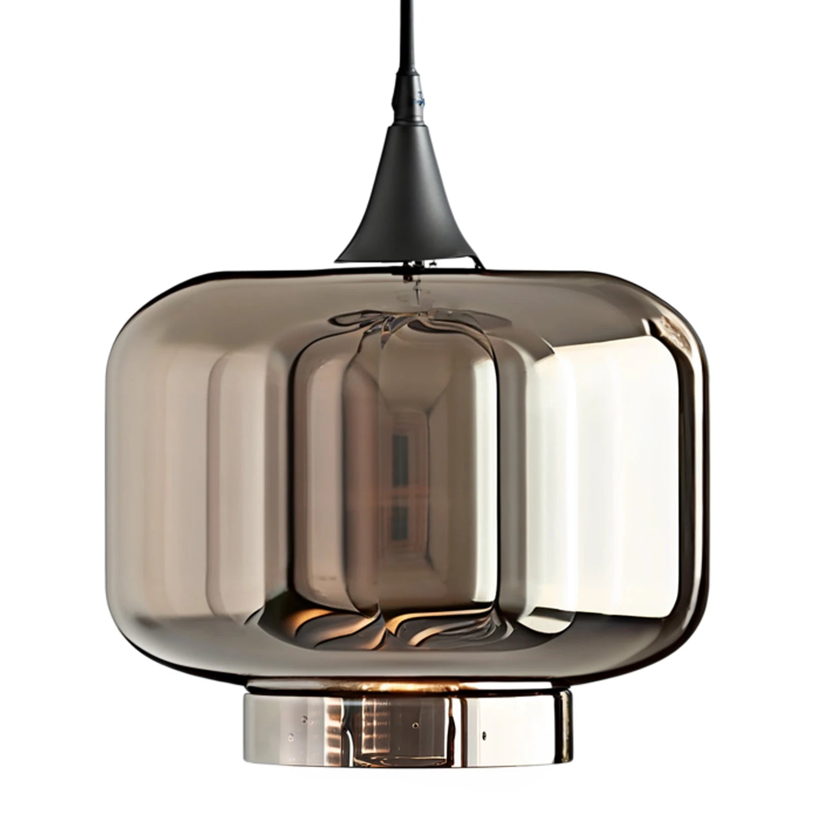Modern Glass Pendant Chandelier - 3-Light Fixture with Irregular Design