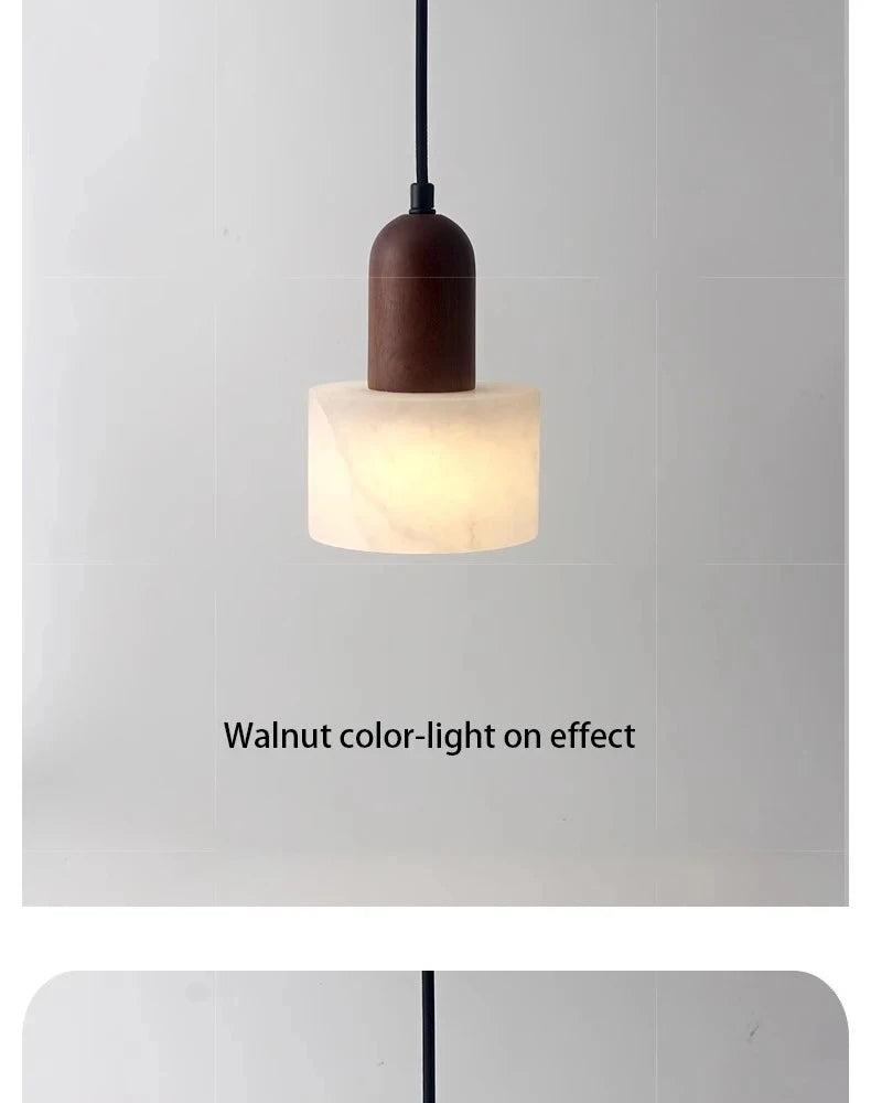 Luxe marmeren hanglamp - Wabi-Sabi LED-lamp van natuursteen