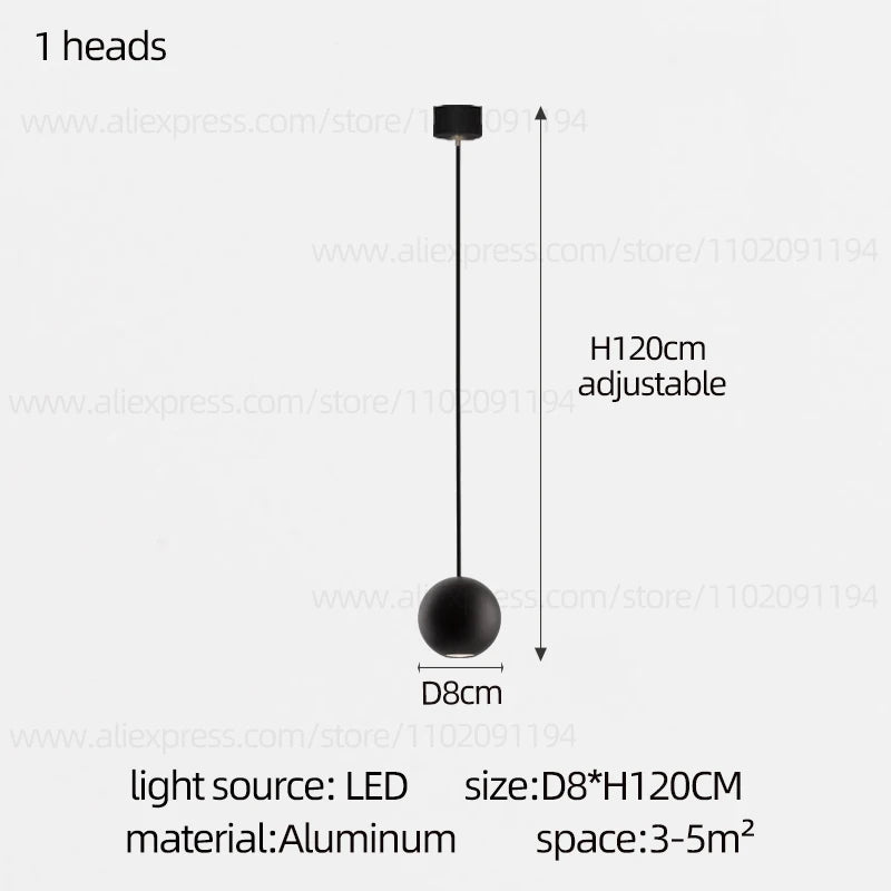 Moderne LED ronde hangkroonluchter - meerlichts trappenhuisarmatuur