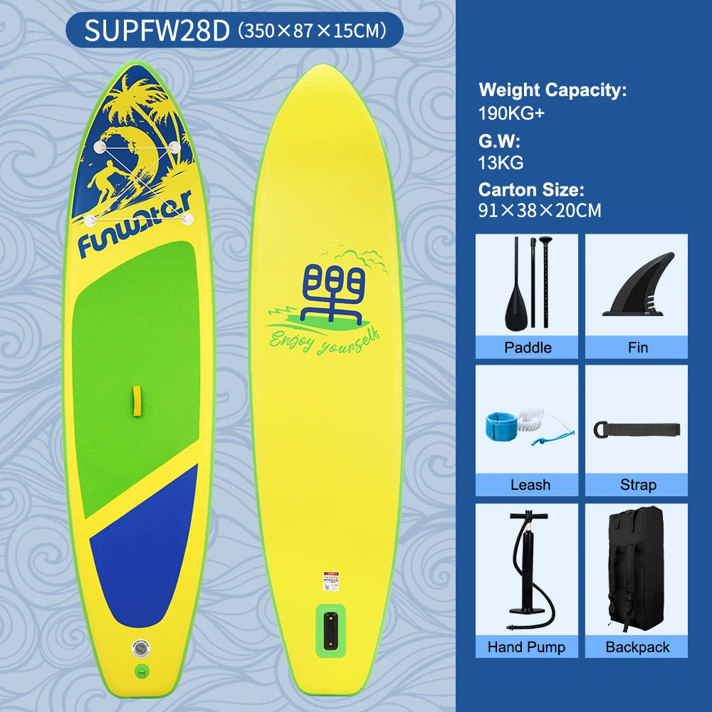 Opblaasbaar supboard met premium accessoires en draagtas