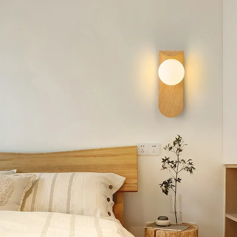 Wood Grain Wall Sconce – G9 Up & Down Light