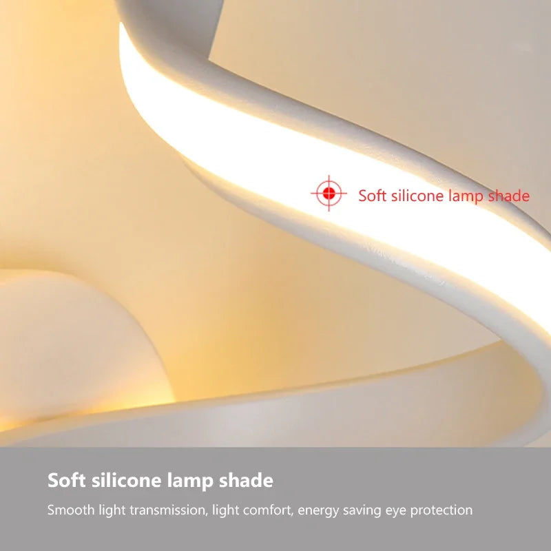 LED-Wandleuchte – Modernes Spiraldesign