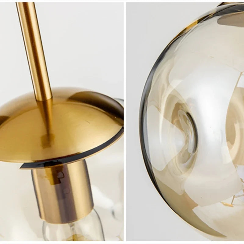 Glazen Bol Hanglamp – Rookgrijs of Amber | Klein & Groot