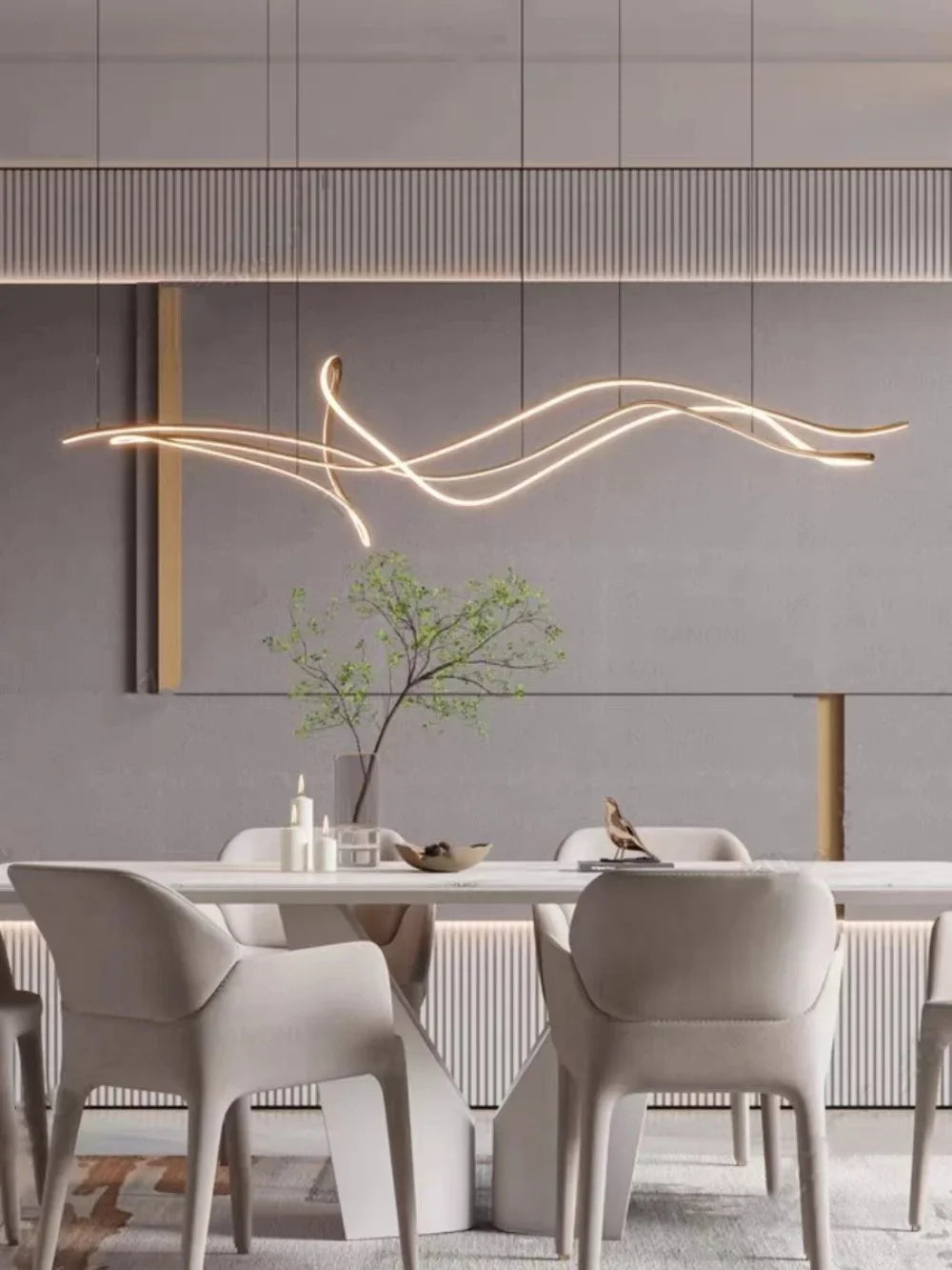 Luxoford – Luxuriöse LED-Pendelleuchte – Modern, 120 cm