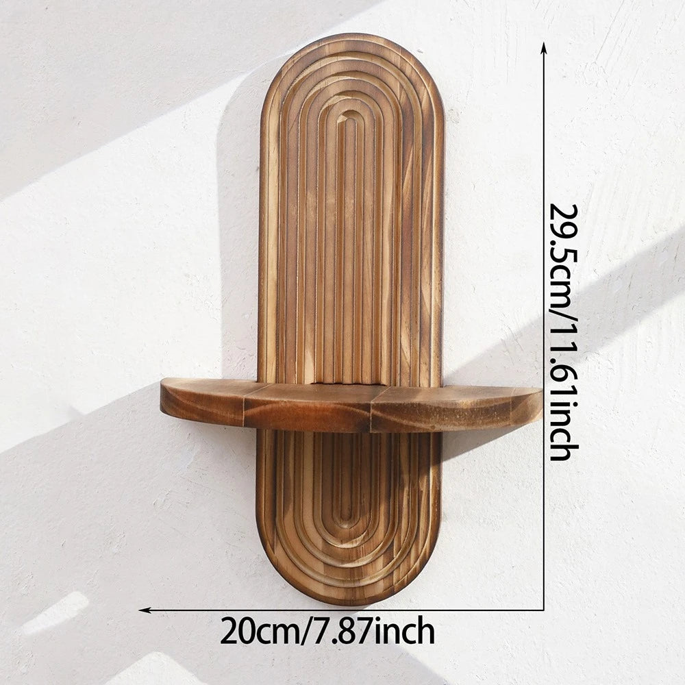 Bohemien houten wandplank