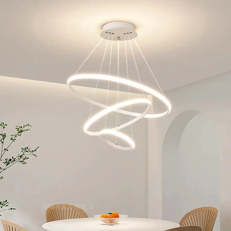 3 ringen moderne led plafond kroonluchter