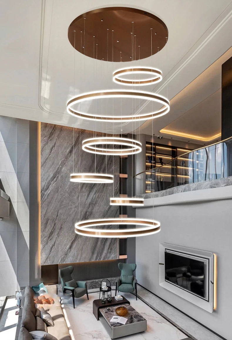 Moderne LED-ringkroonluchter - Hanglamp met meerdere lagen