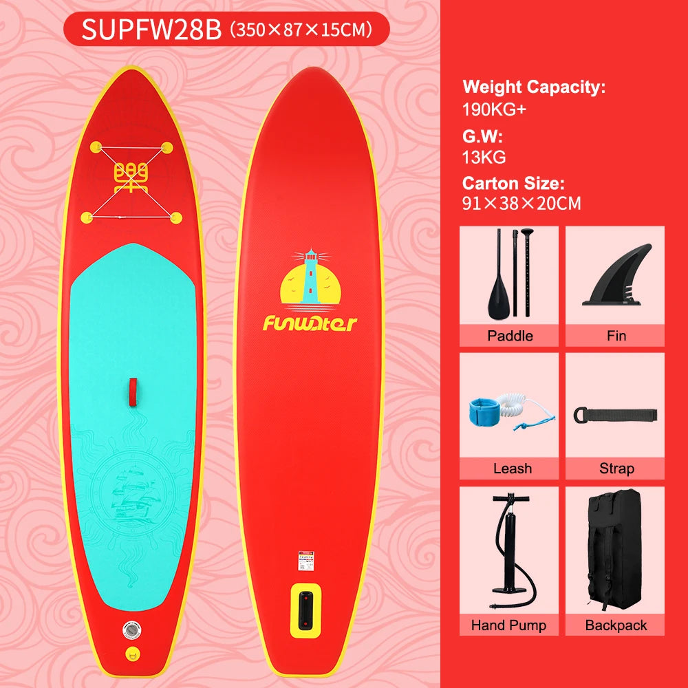 Opblaasbaar supboard met premium accessoires en draagtas