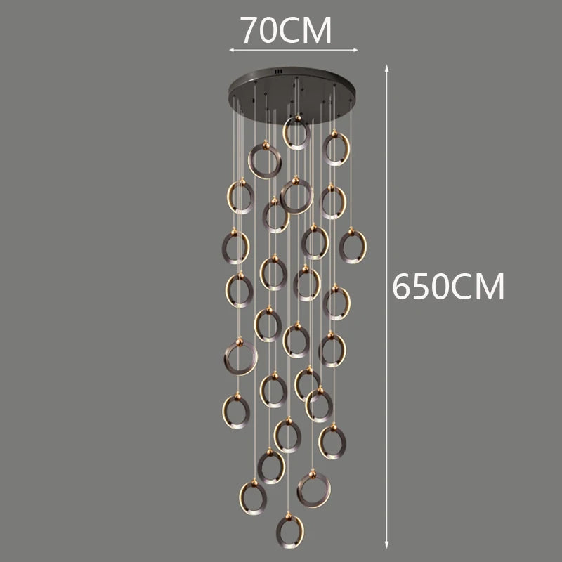 Octo - Moderne LED hanglamp kroonluchter voor woonkamer en trap