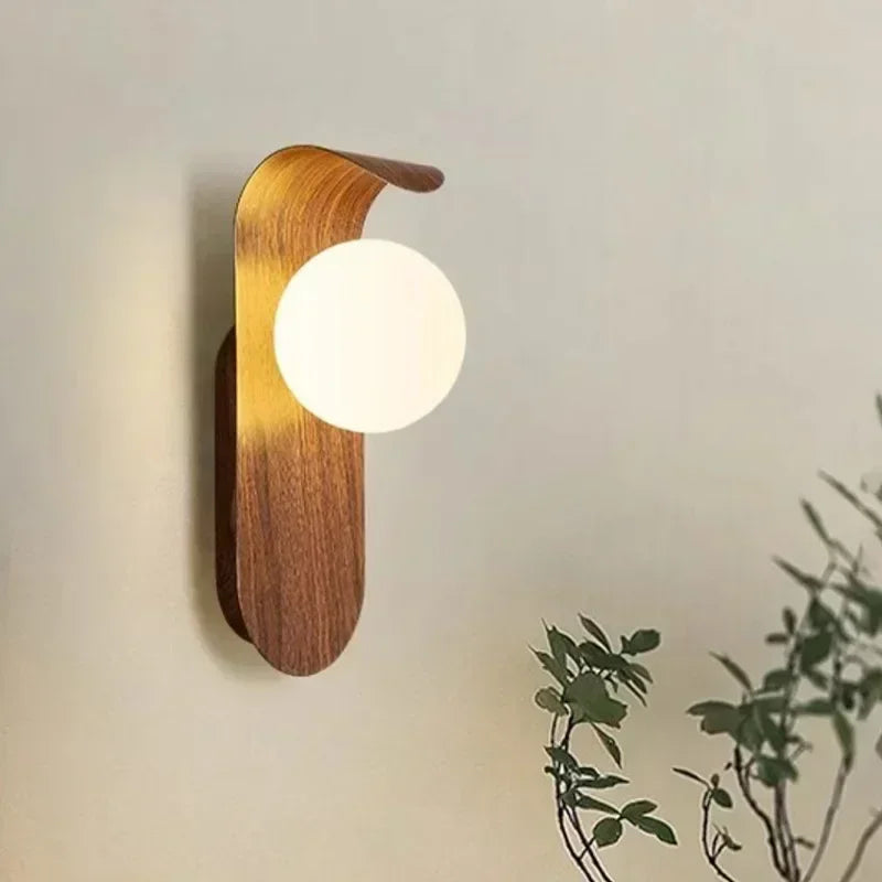Wood Grain Wall Sconce – G9 Up & Down Light