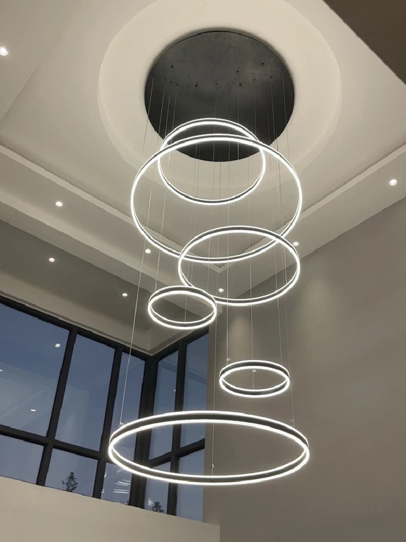 Moderne LED-ringkroonluchter - Hanglamp met meerdere lagen