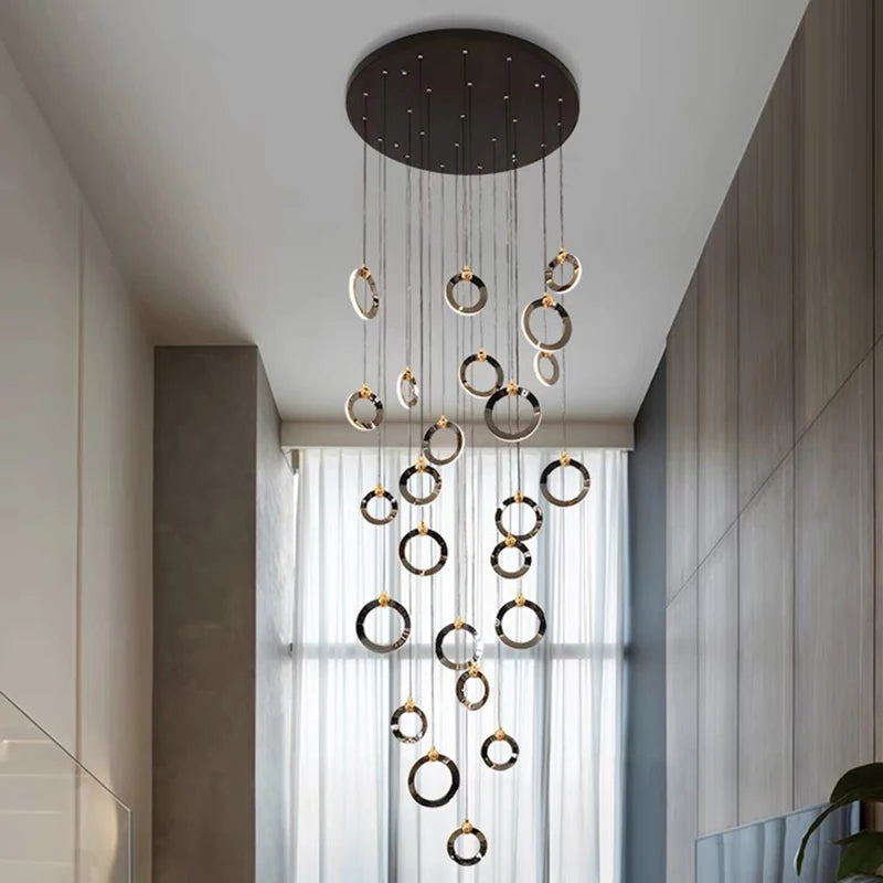 Octo - Moderne LED hanglamp kroonluchter voor woonkamer en trap