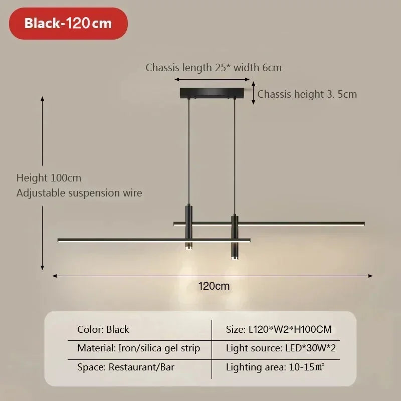 Moderne industriële LED hanglamp