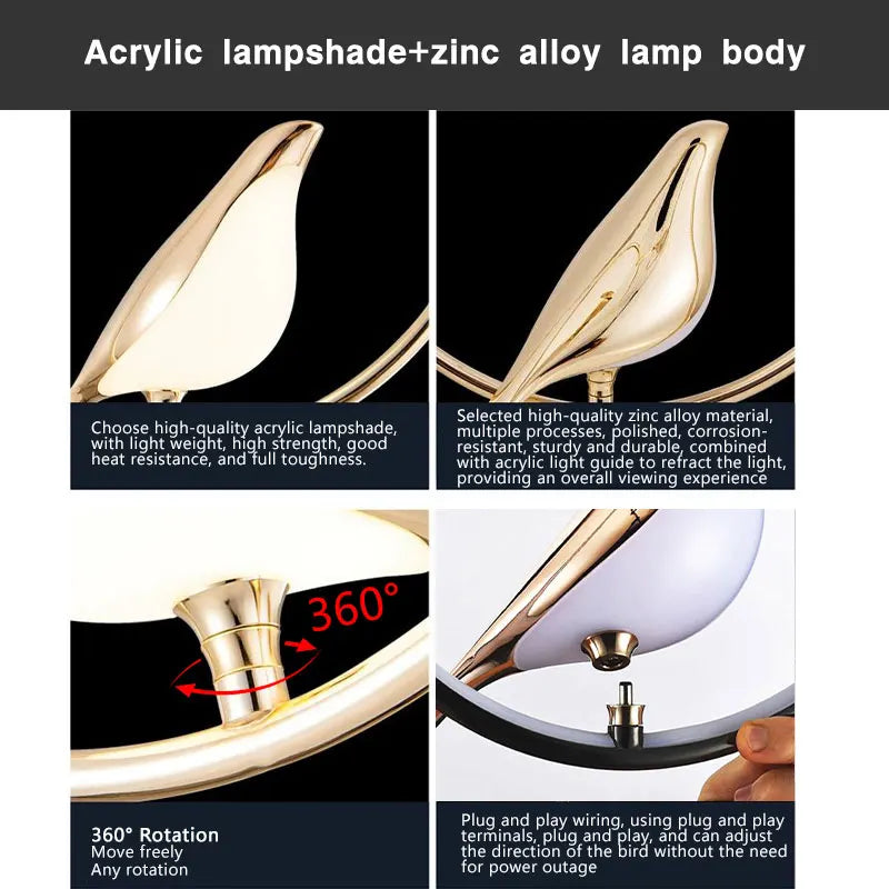 Magpie Bird LED hanglamp - Modern Scandinavisch design