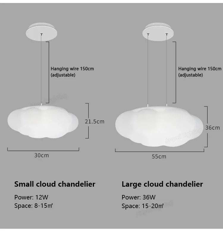 LED Cloud Ceiling Pendant Lamp - Modern Design