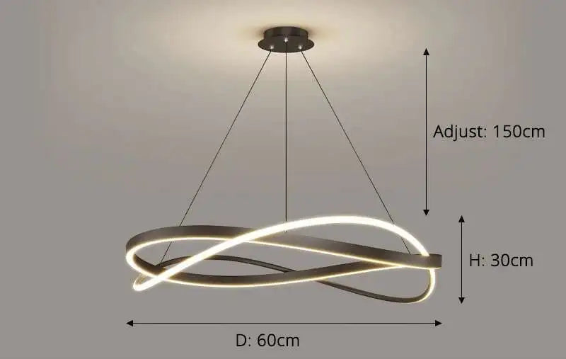 Cluster hanglamp - Moderne LED-bar kroonluchter