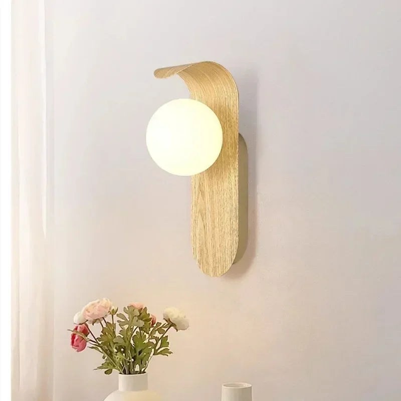 Wood Grain Wall Sconce – G9 Up & Down Light