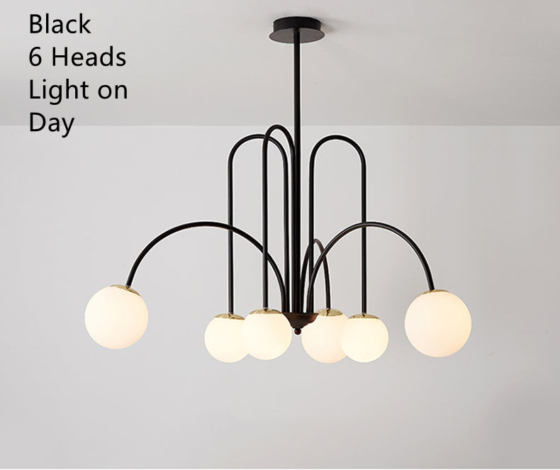 LED Hanglamp Diva - Glazen Bol Kroonluchter