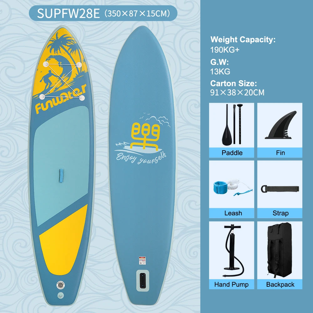 Opblaasbaar supboard met premium accessoires en draagtas