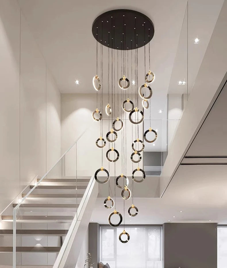 Octo - Moderne LED hanglamp kroonluchter voor woonkamer en trap