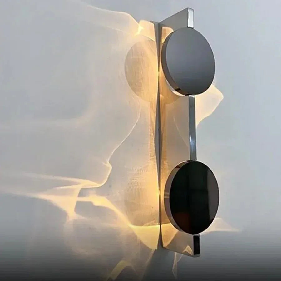 Corrugated Chrome LED Wall Sconce – Warm White