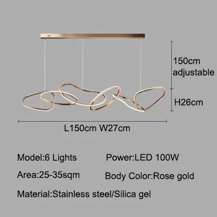 Aurelios Hanglamp – Dimbare LED – 3 t/m 6 Spots