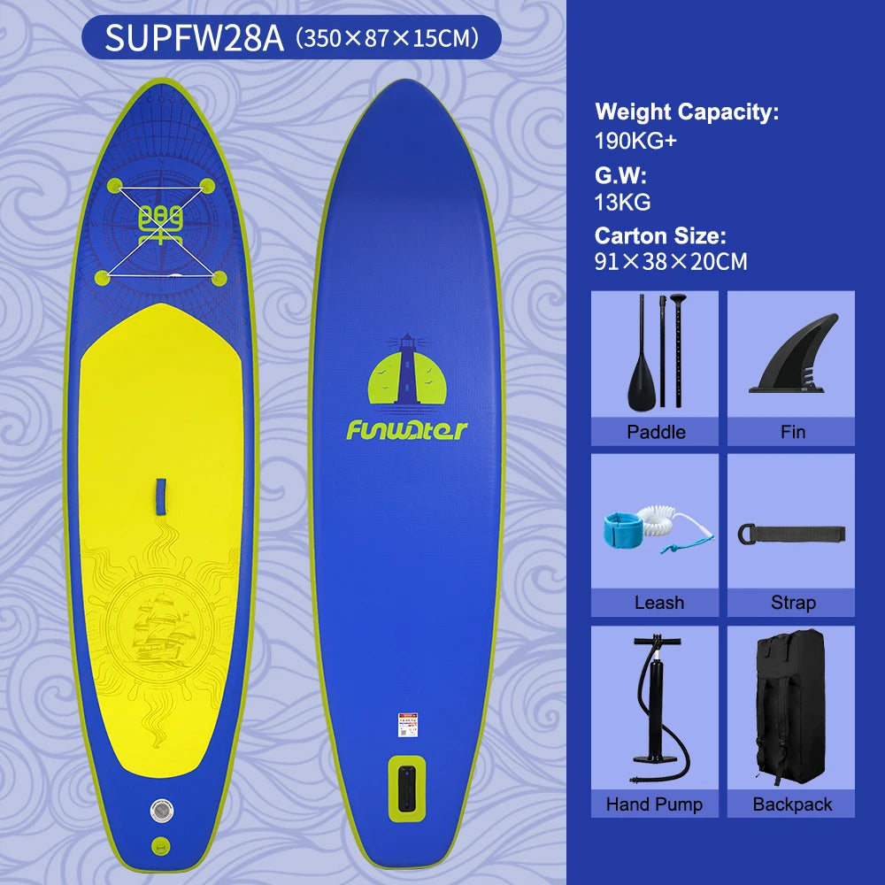 Opblaasbaar supboard met premium accessoires en draagtas