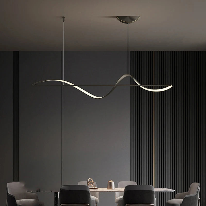 SEPTAL Modern Nordic LED Pendant Light - Adjustable Dining Room Chandelier
