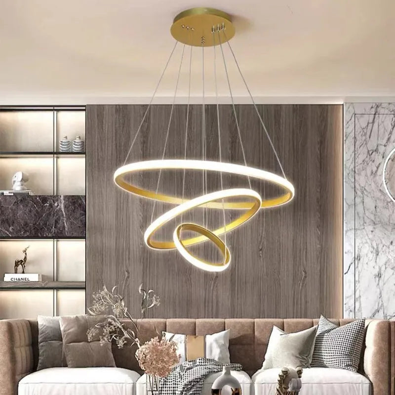 3 ringen moderne led plafond kroonluchter